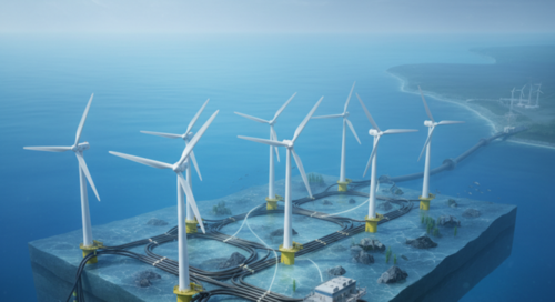 Les conducteurs et les câbles dans un parc éolien offshore - Crédits: Lamine Dieng, image générée par IA en utilisant Gemini