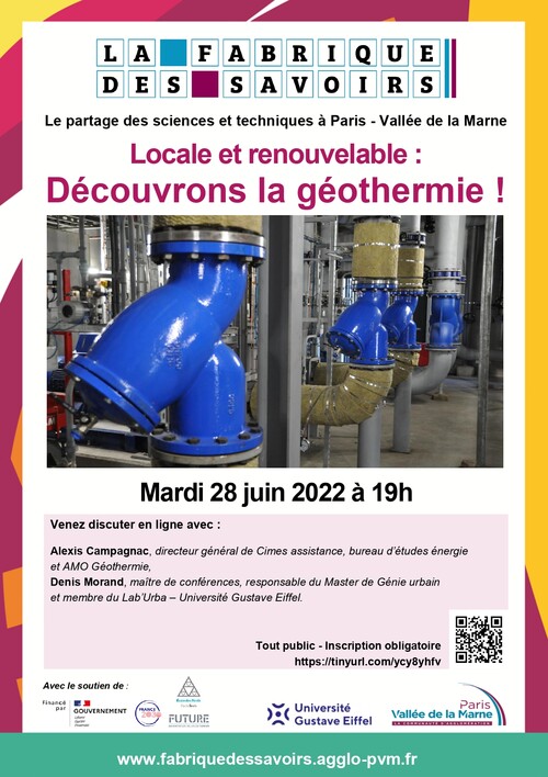 Affiche de la conférence Découvrons la géothermie