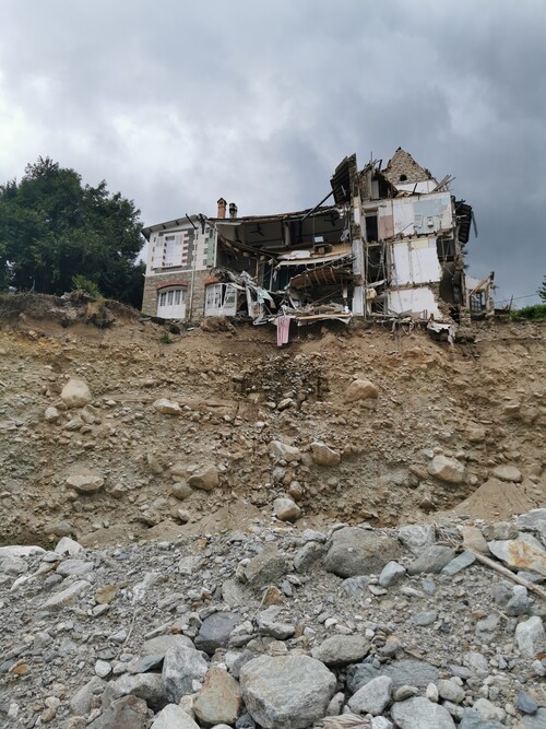 Dégâts après tempête à St Martin de Vésubie Crédit G. Marchesini